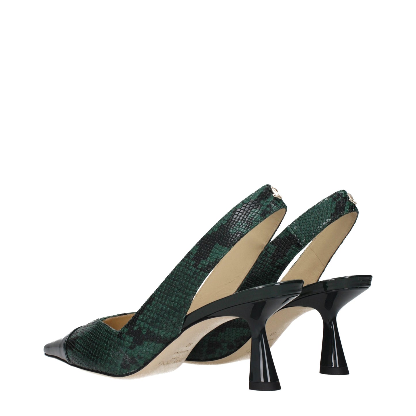 Green Leather Pumps