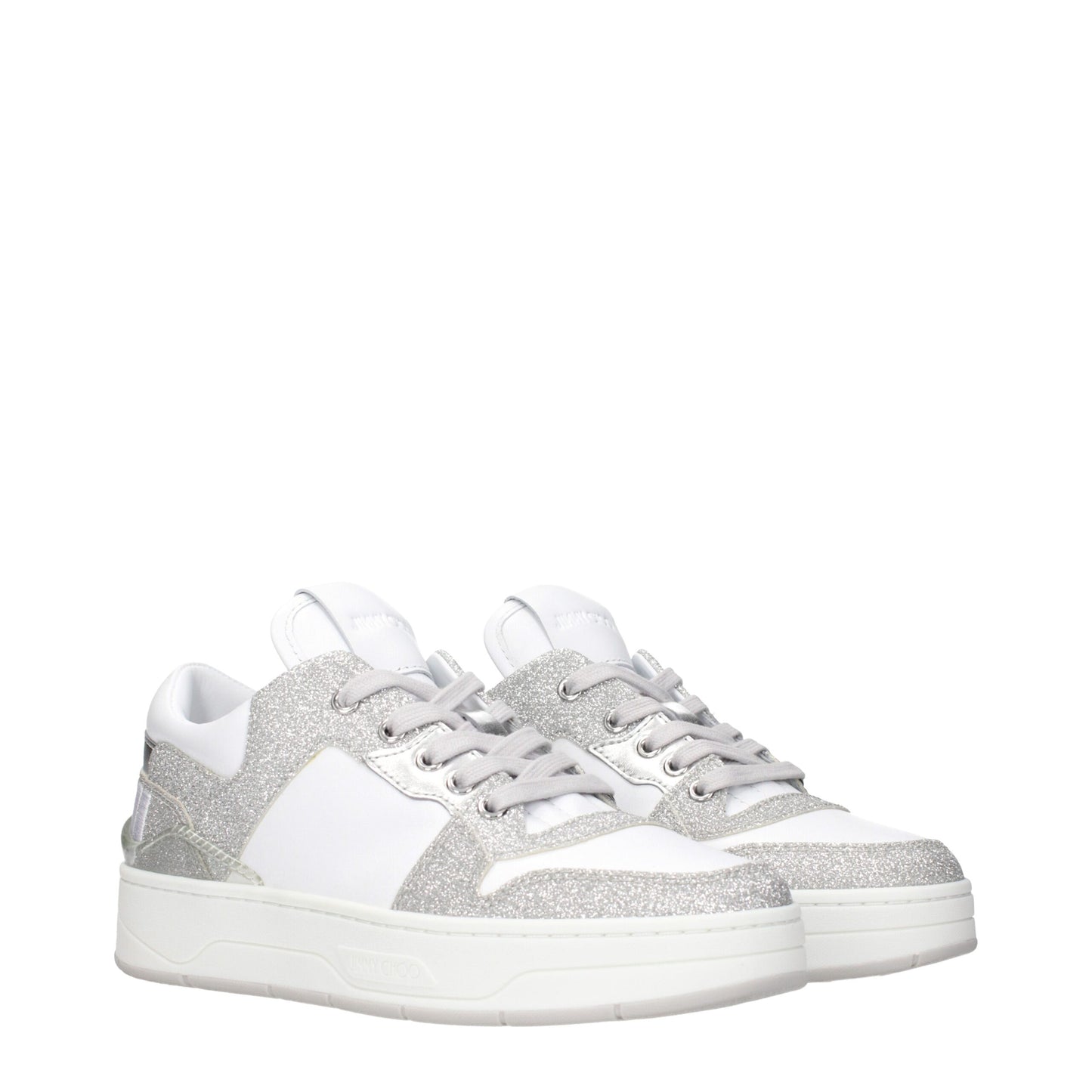 White Leather Low Top Sneakers