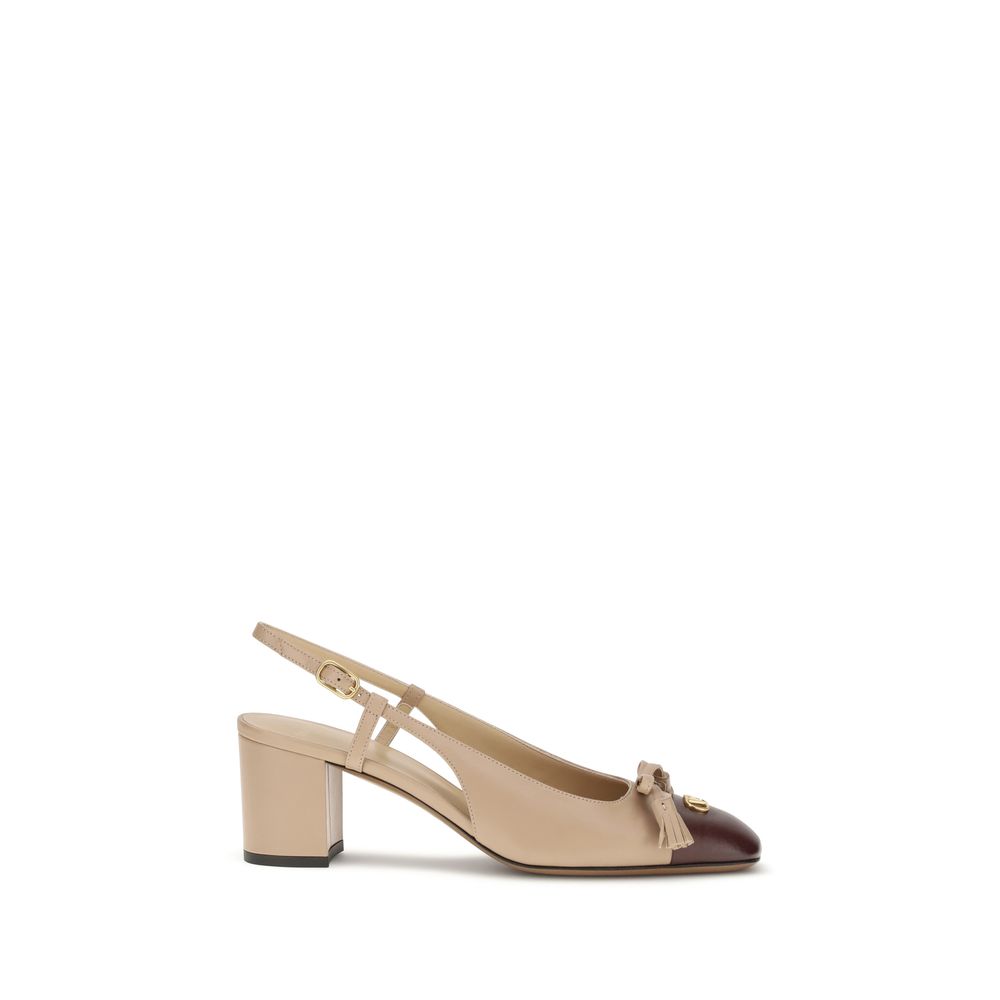 Multicolor Goatskin Platform Pumps