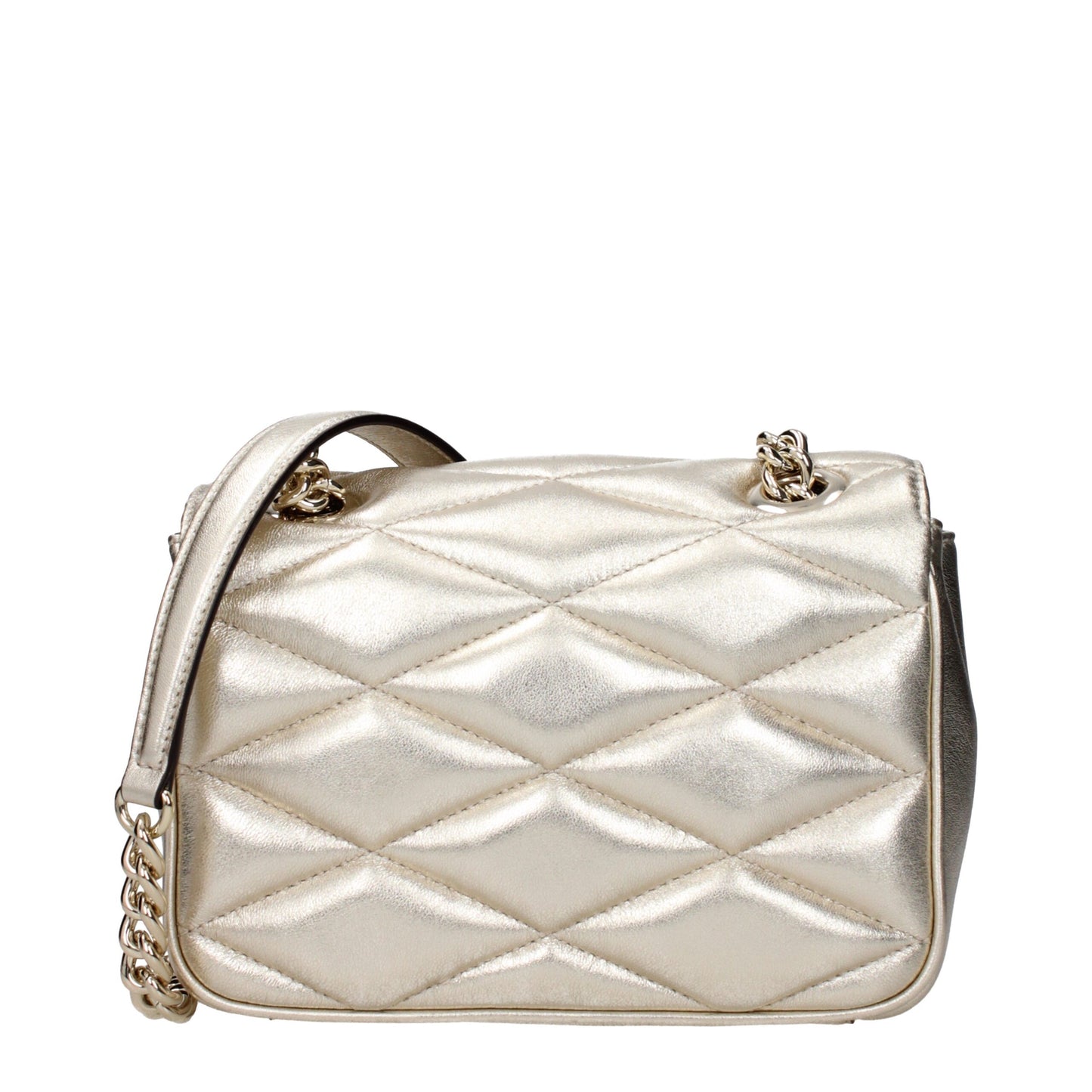 Gold Leather Shoulder Bag