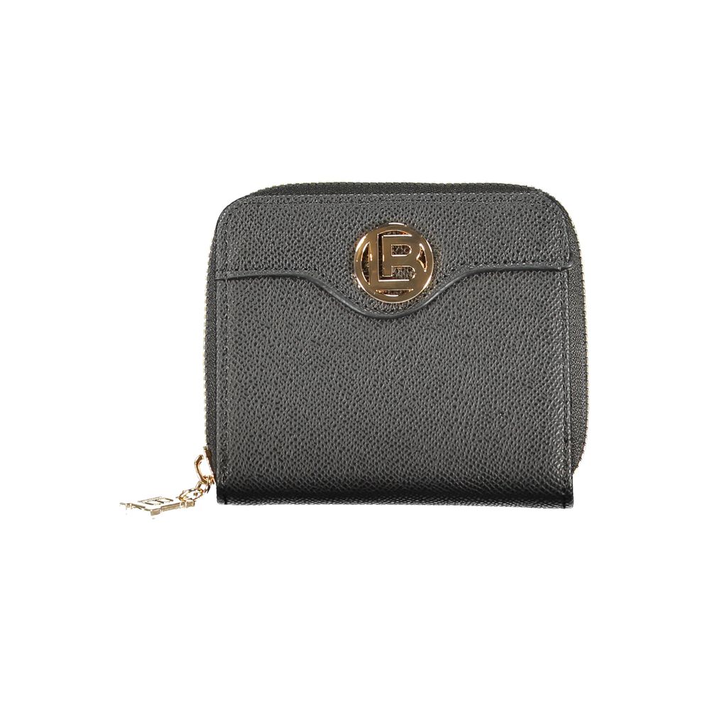 Black Polyurethane Women Wallet