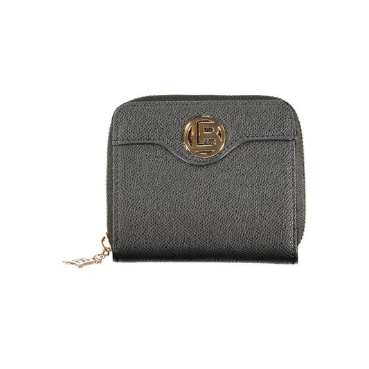 Black Polyurethane Women Wallet