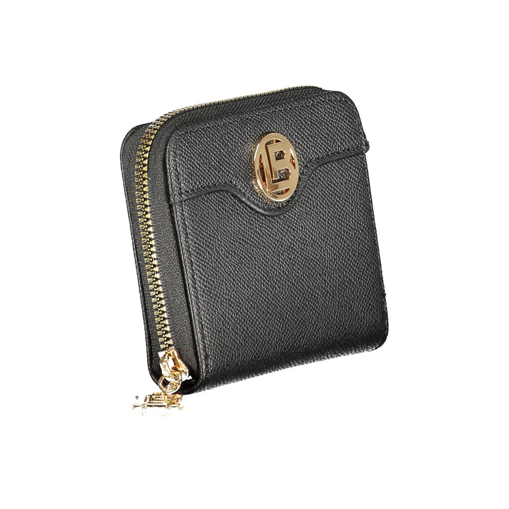 Black Polyurethane Women Wallet