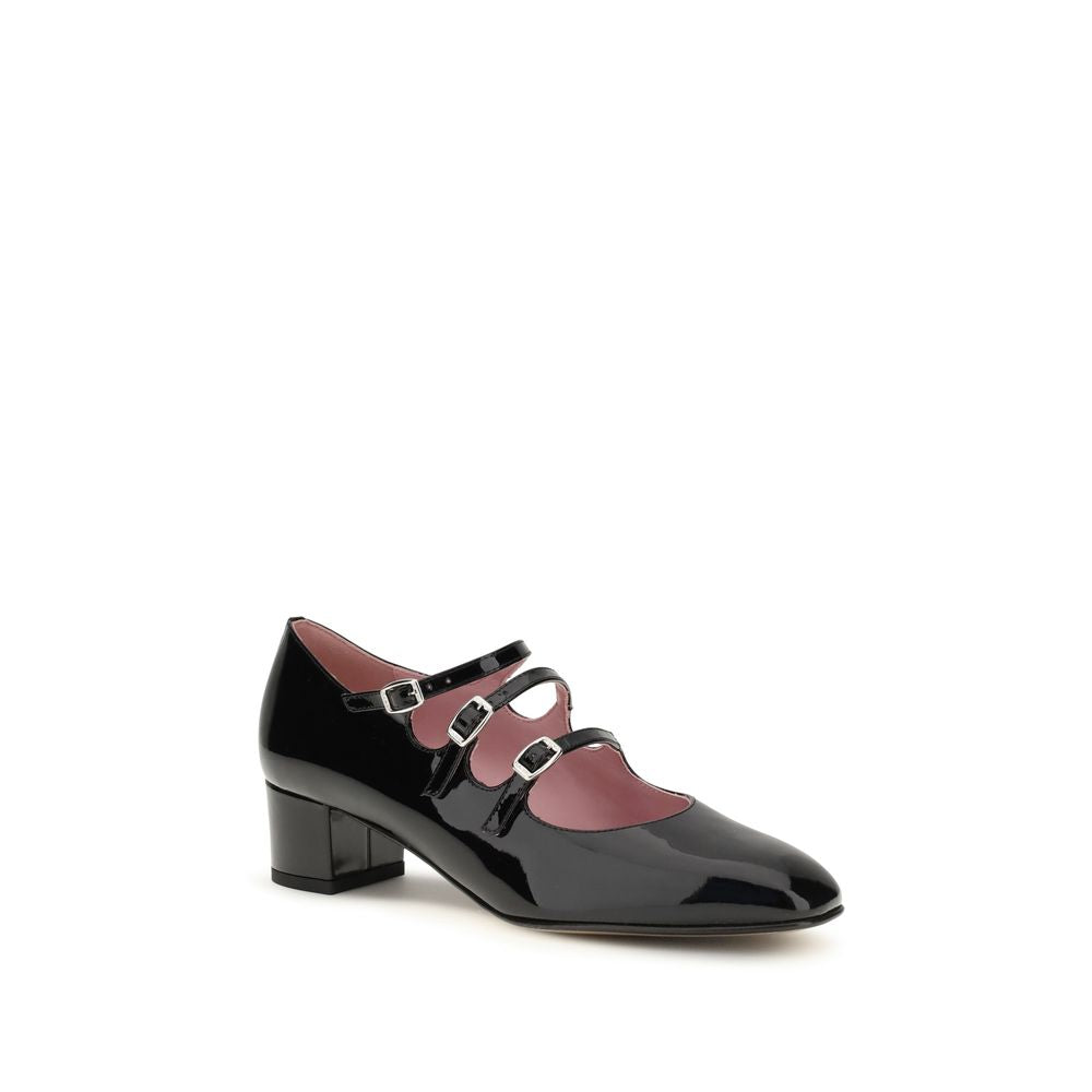 Gold Calf Leather Bos Taurus Mid Heel Pumps