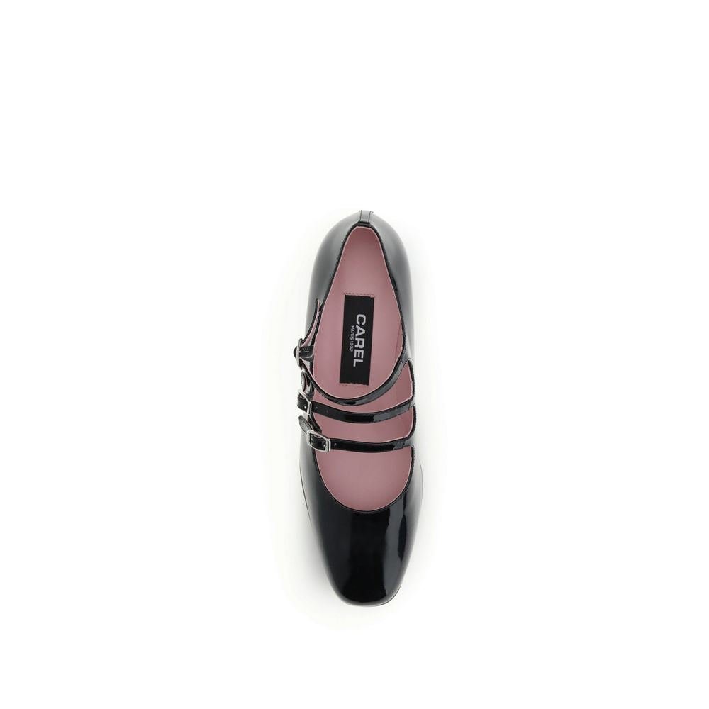 Gold Calf Leather Bos Taurus Mid Heel Pumps