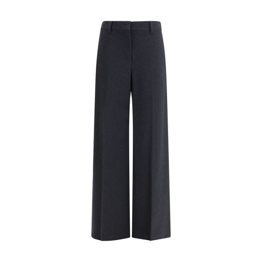 Gray Cotton Dress Pants