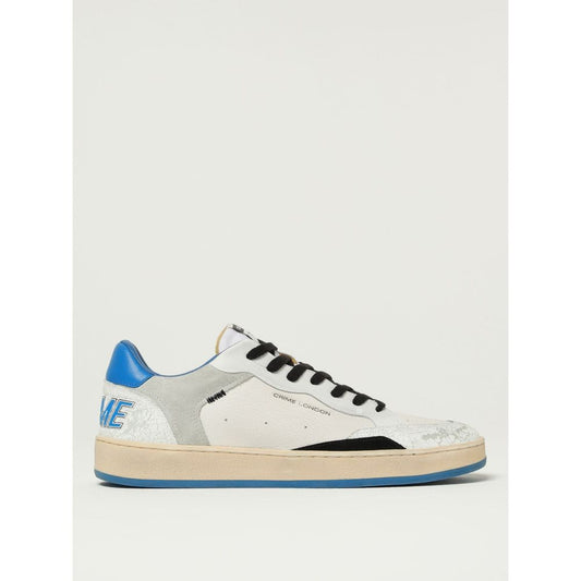 White Leather Low Top Sneakers