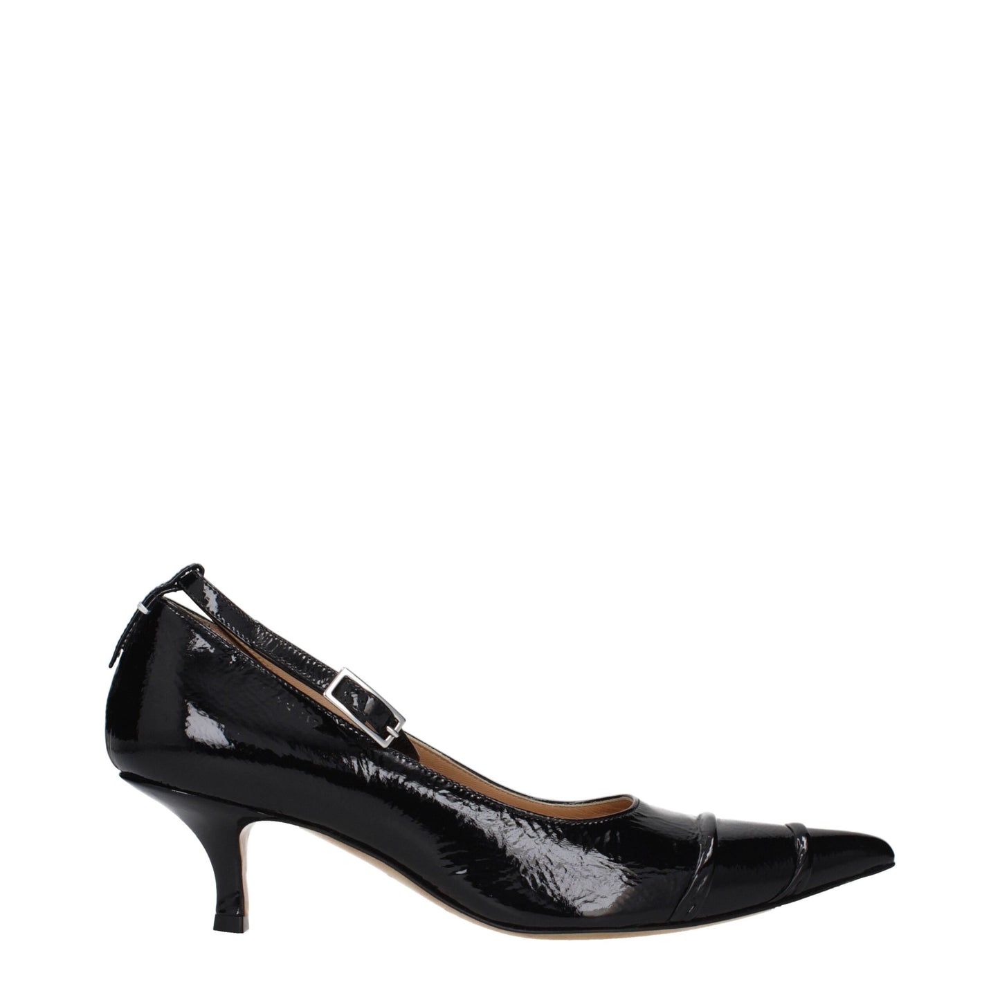 Black Leather Pumps