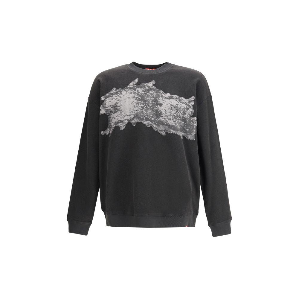 Black Cotton Sweatshirt