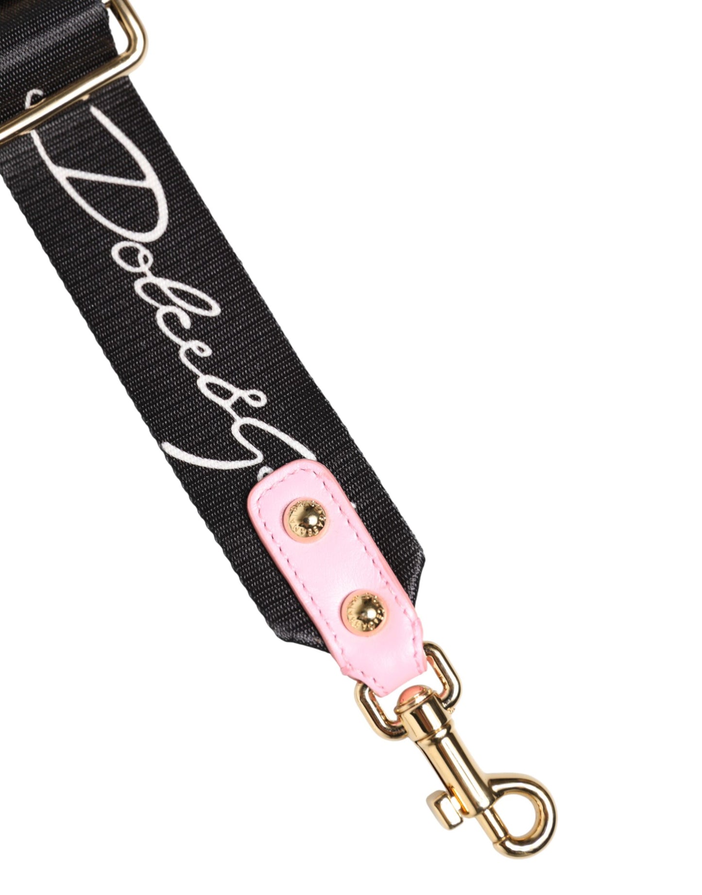 Strap Black Pink Canvas Heart Logo Bag Accessory Shoulder