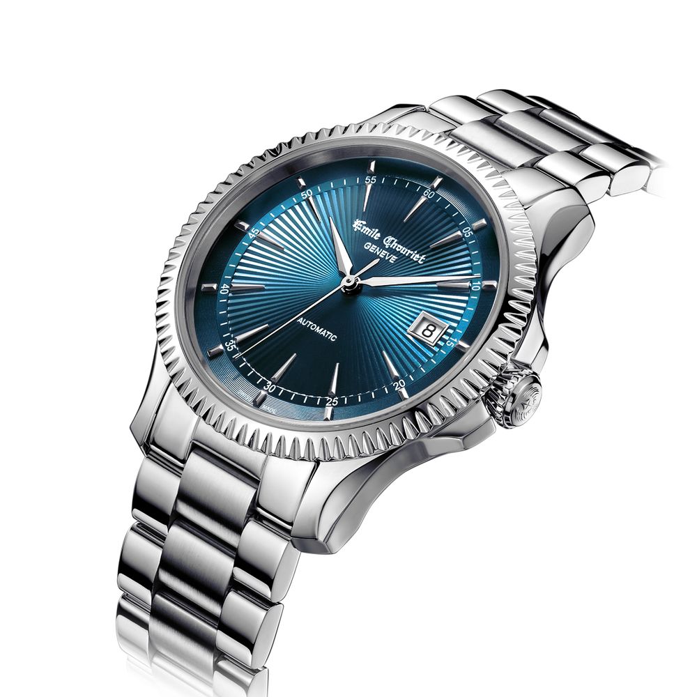 Gray Stainless Steel Dress Watch