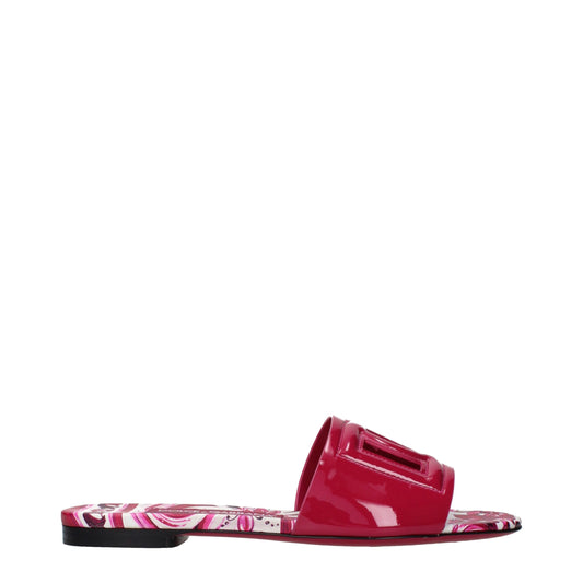 Pink Leather Slippers
