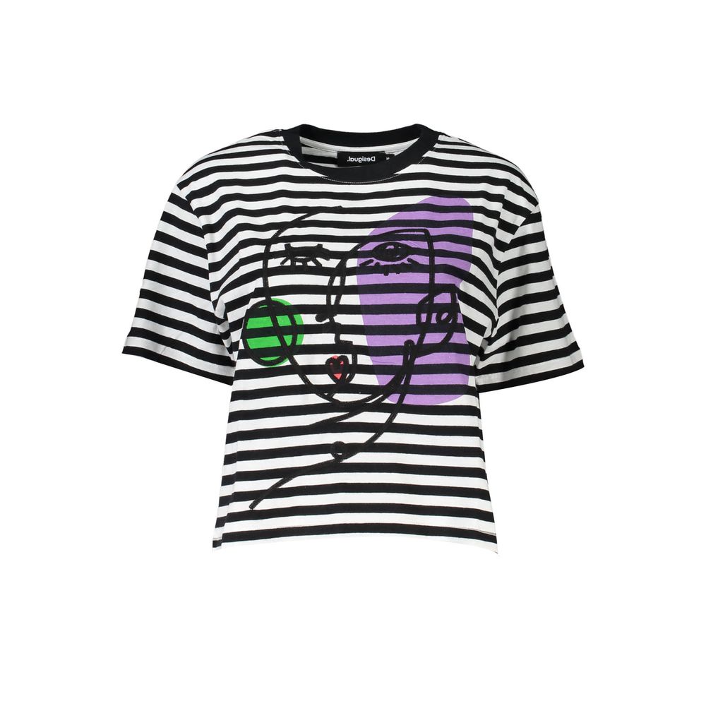 Black Cotton Women's T-Shirt