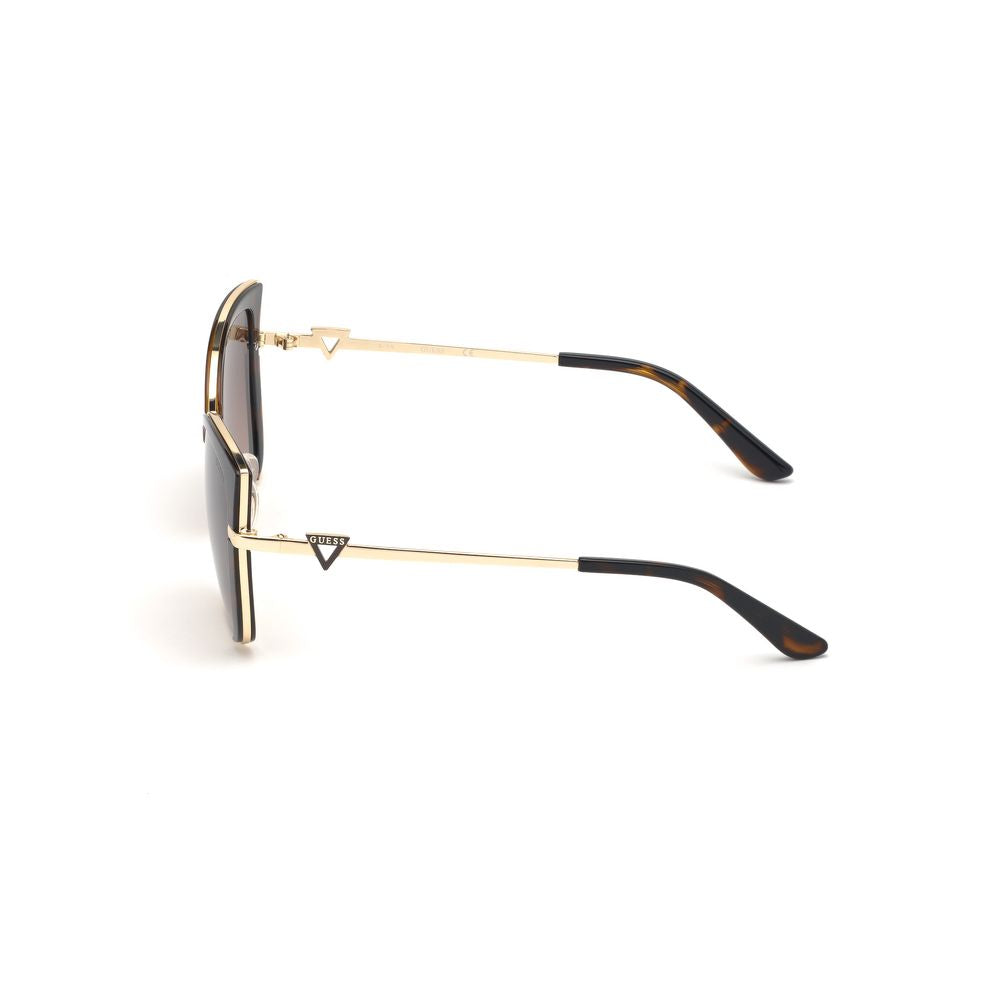 Brown Metal Sunglasses