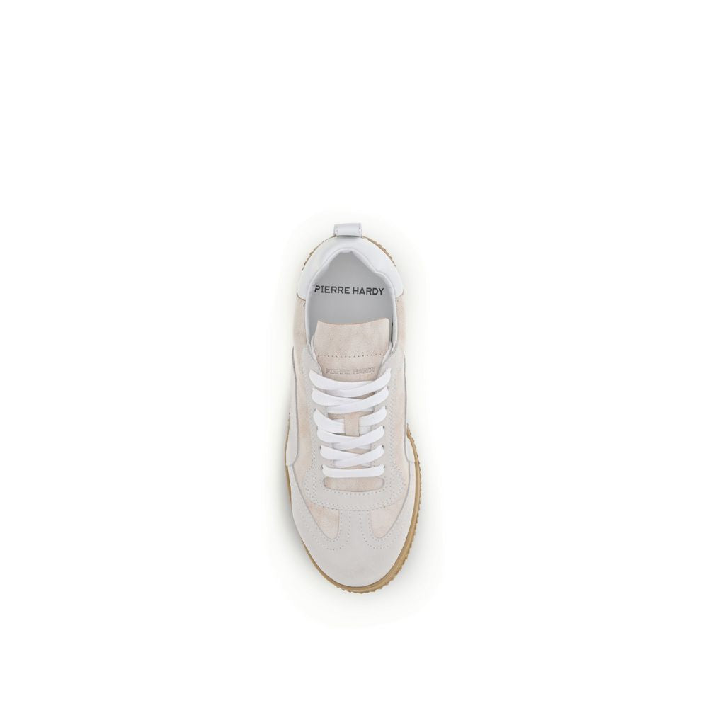 Beige Calf Leather Bos Taurus Low Top Sneakers