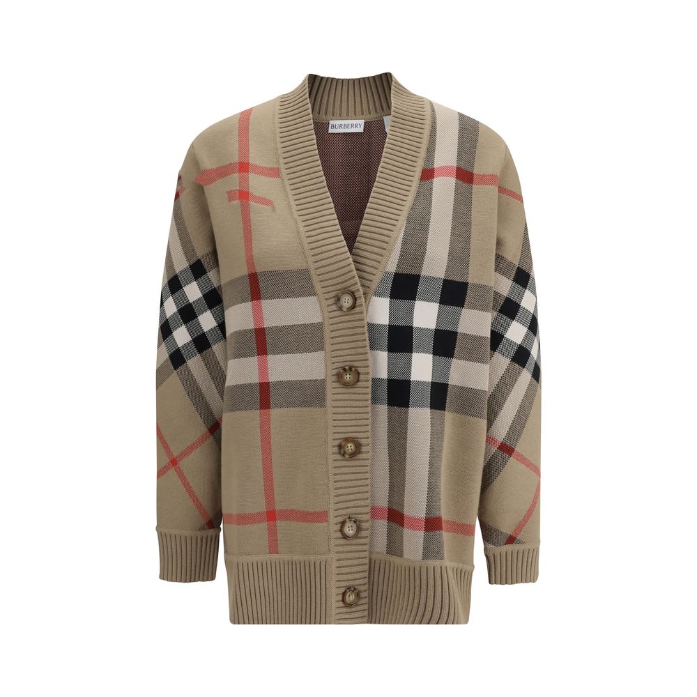 Beige Polyester Cardigan