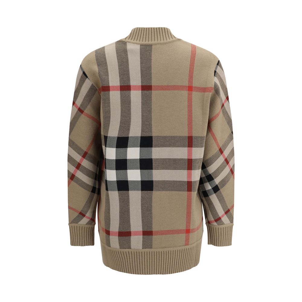Beige Polyester Cardigan