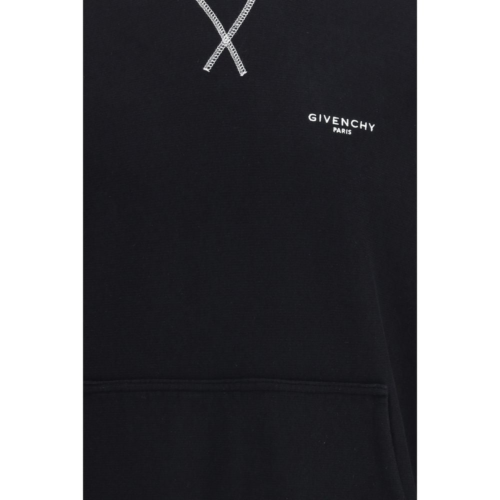 Black Cotton Sweatshirt