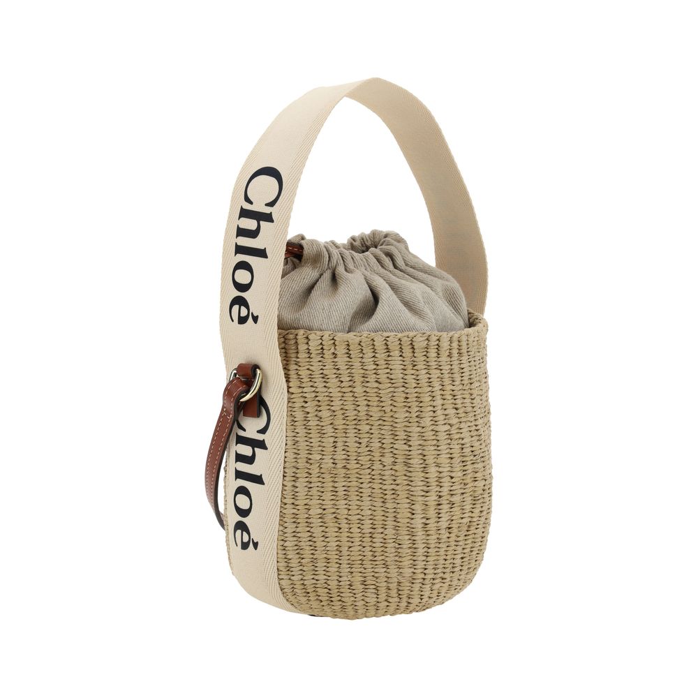 White Cotton Shoulder Bag