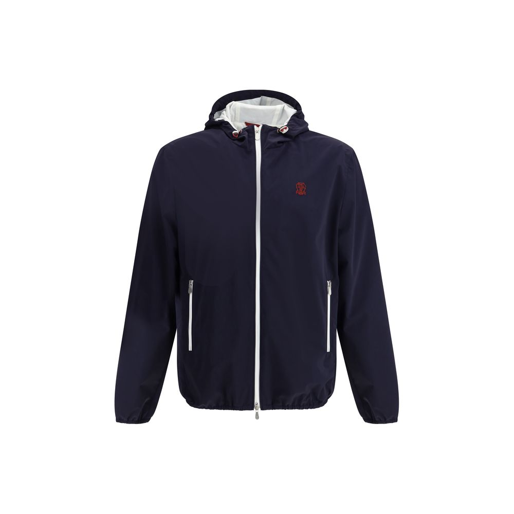 Blue Polyamide Shell Jacket