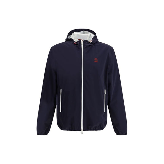 Blue Polyamide Shell Jacket