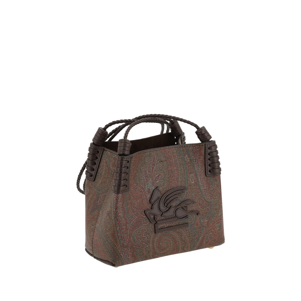 Brown Fabric Shoulder Bag