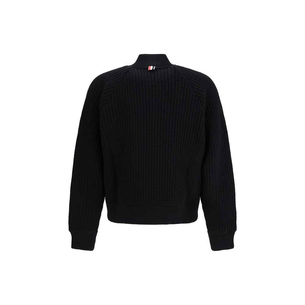 Black Wool Bomber