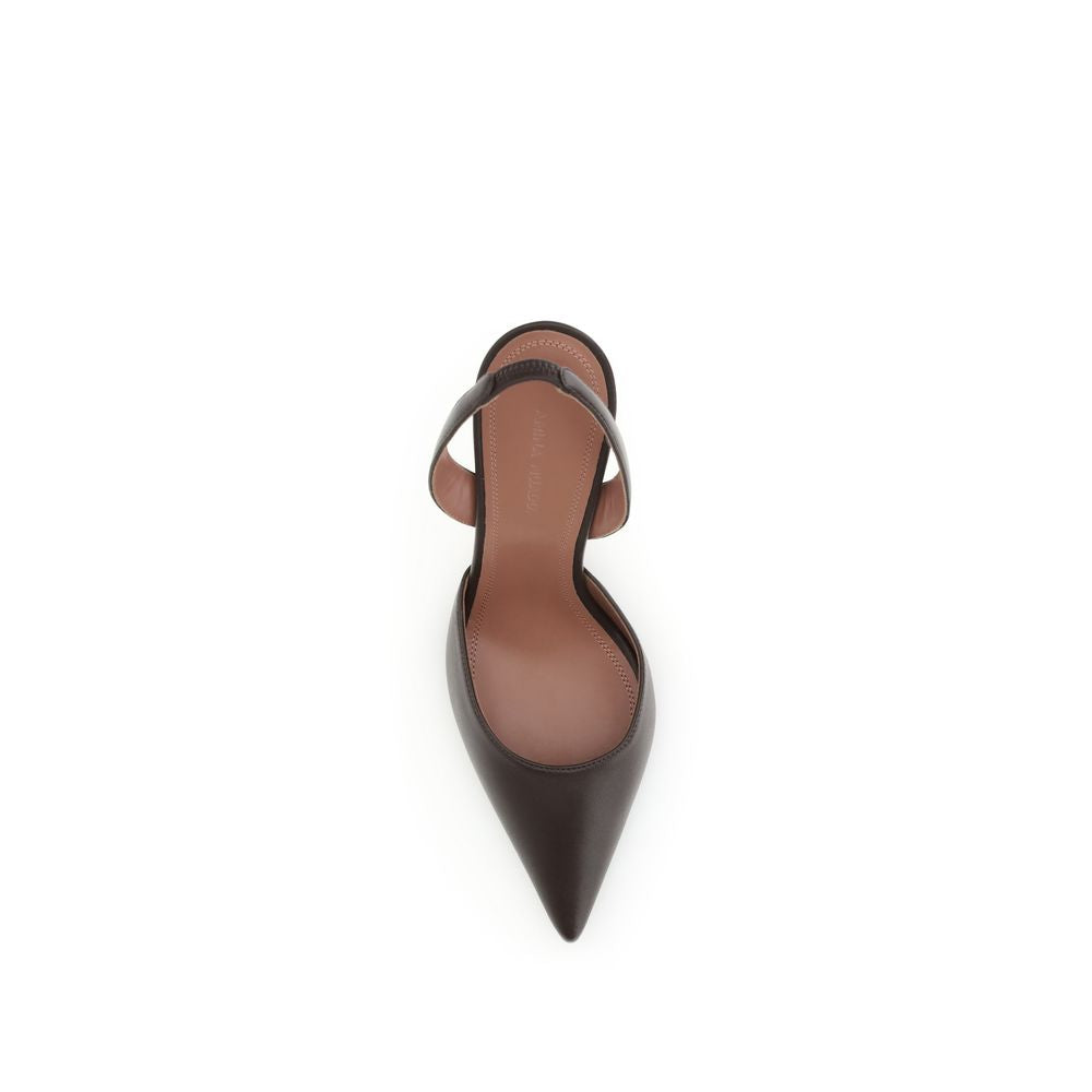 Brown Calf Leather Bos Taurus High Heel Pumps