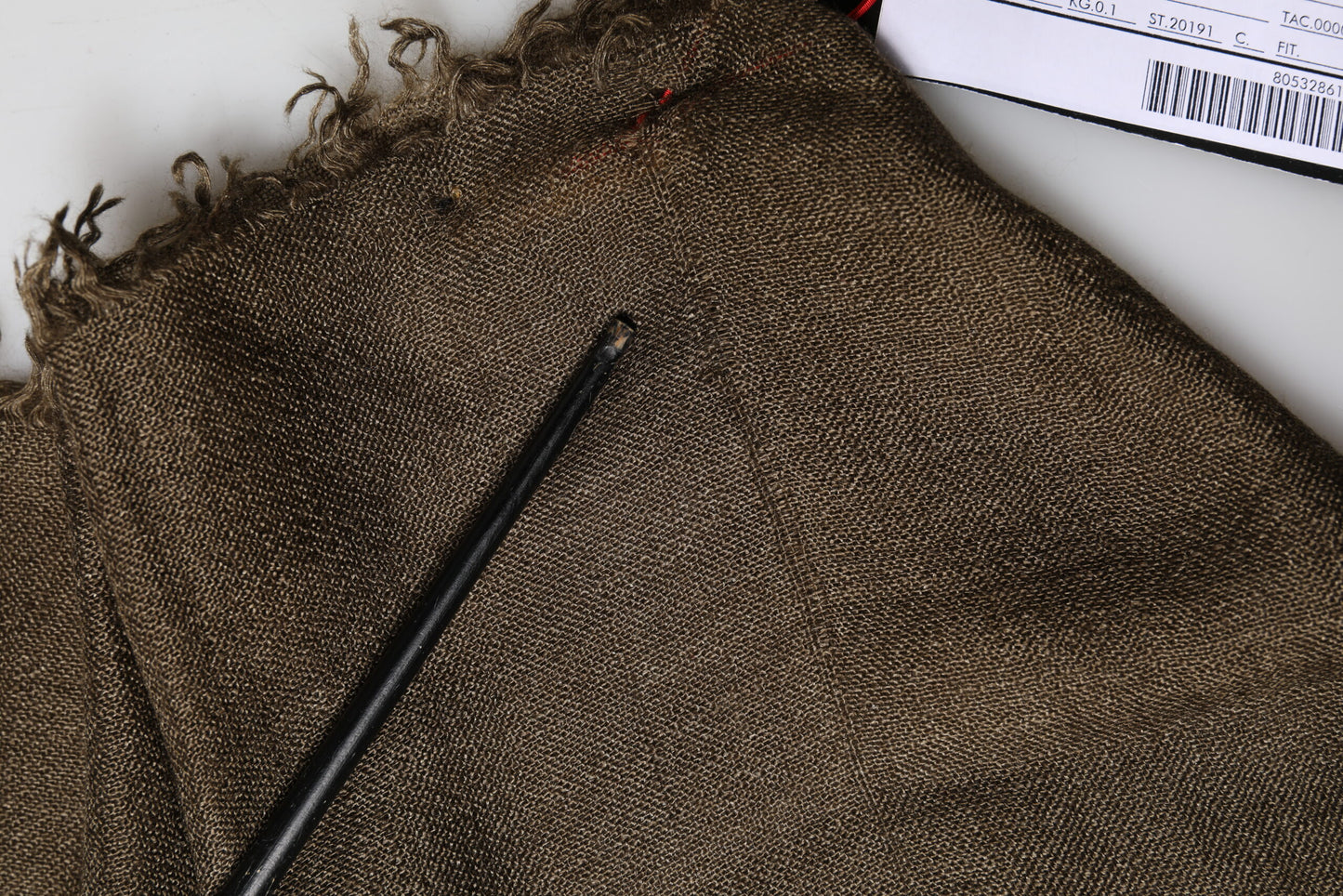 Brown Cashmere Knit Neck Wrap Shawl  Scarf