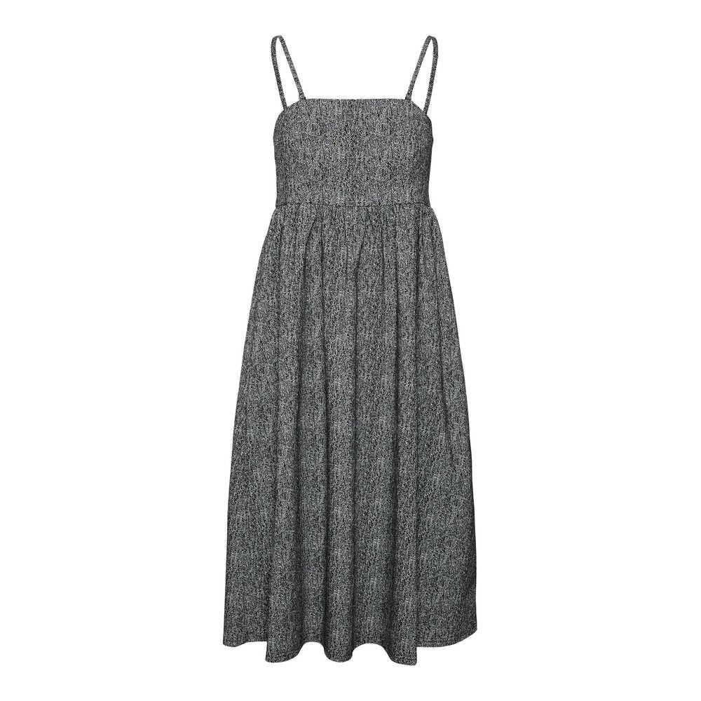 Black Viscose Midi Dress