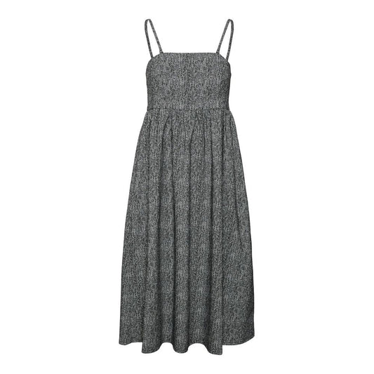 Black Viscose Midi Dress