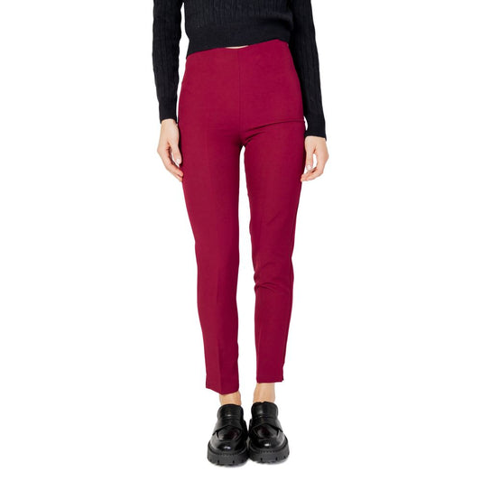Bordeaux Polyester Pants