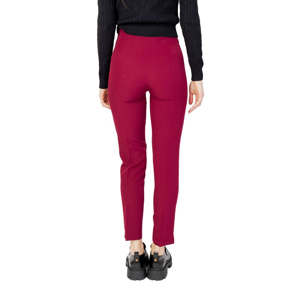 Bordeaux Polyester Pants