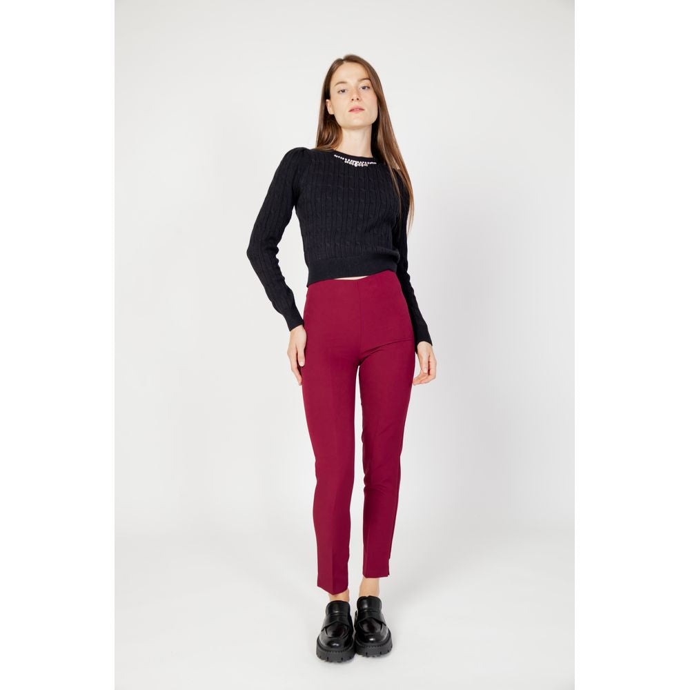 Bordeaux Polyester Pants