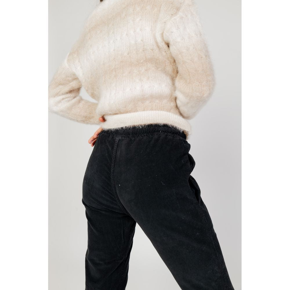 Black Cotton Athletic Pants