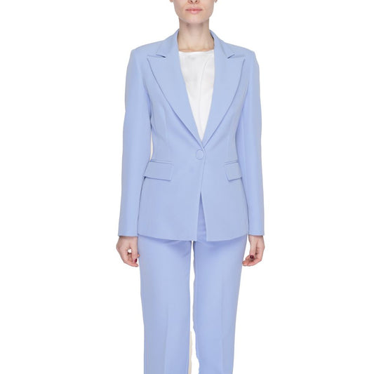 Purple Polyester Blazer