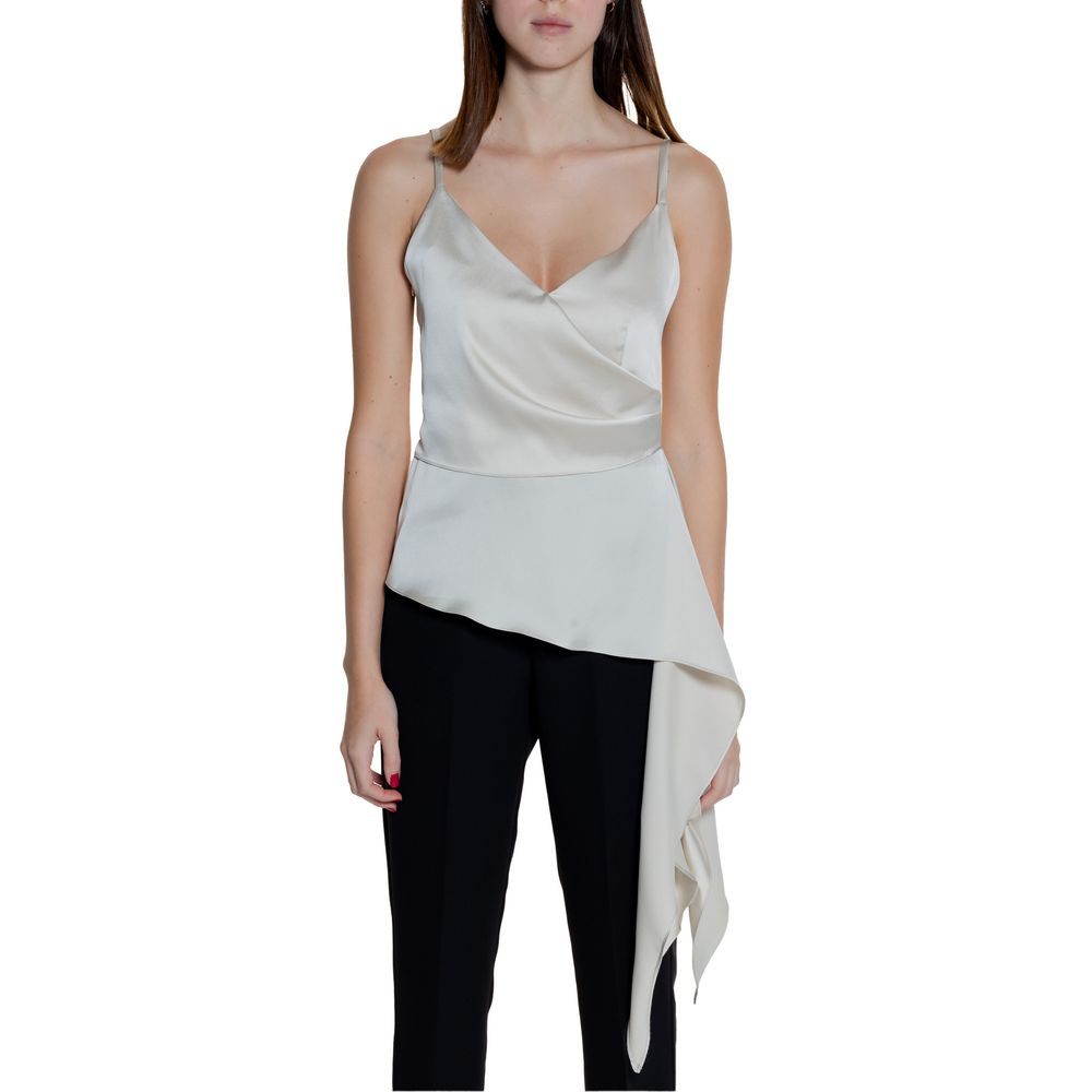 Beige Polyester Top