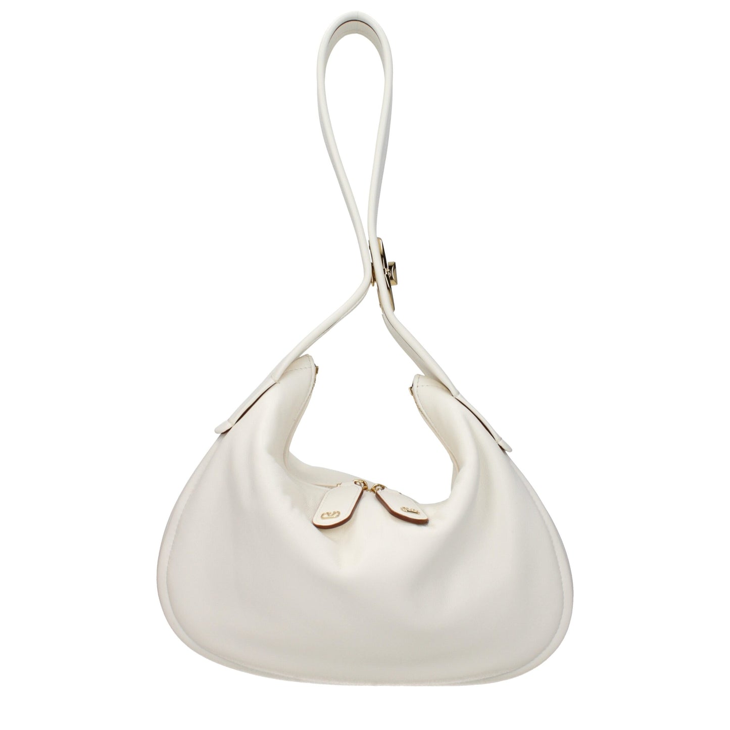 Beige Leather Handbag