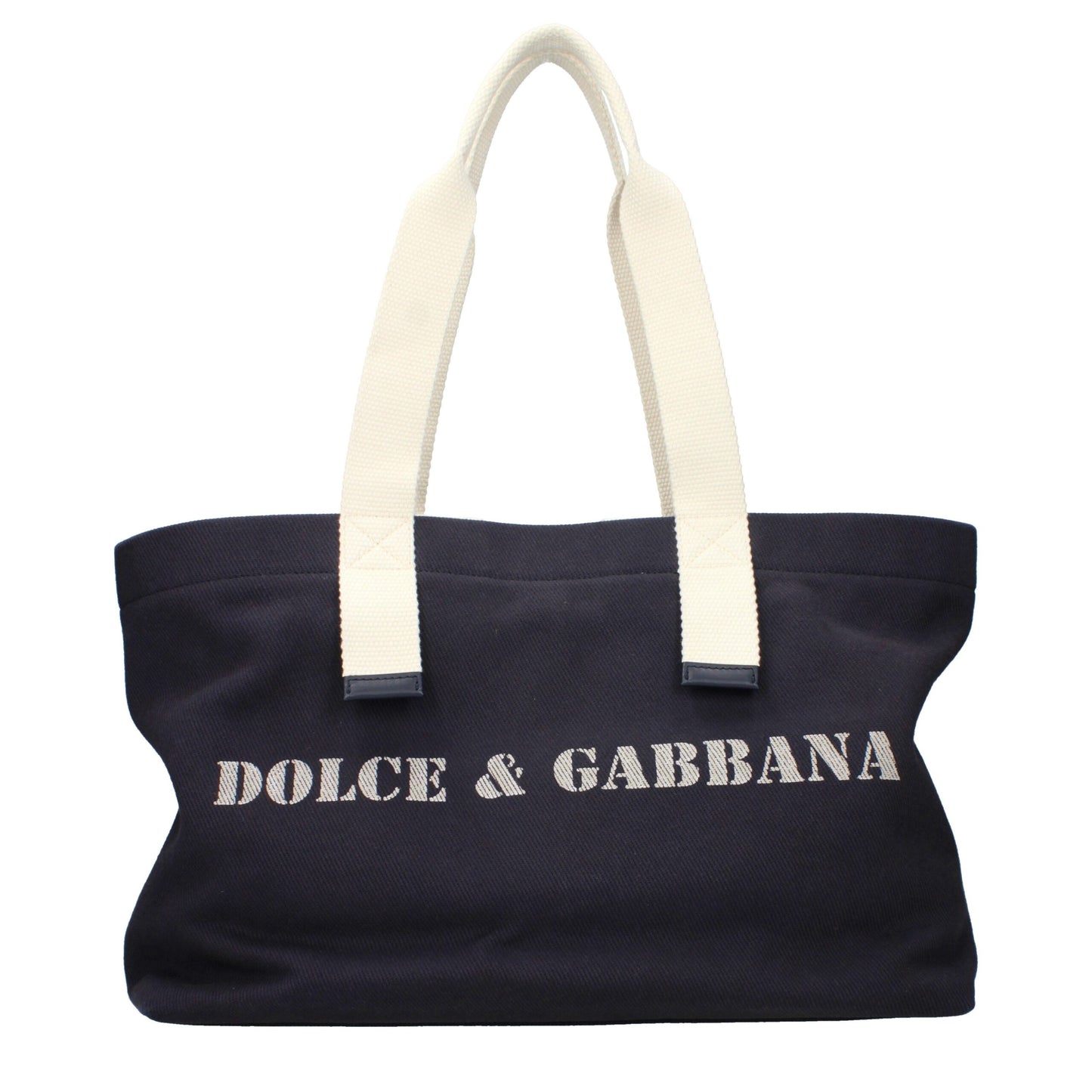 Blue Fabric Shoulder Bag