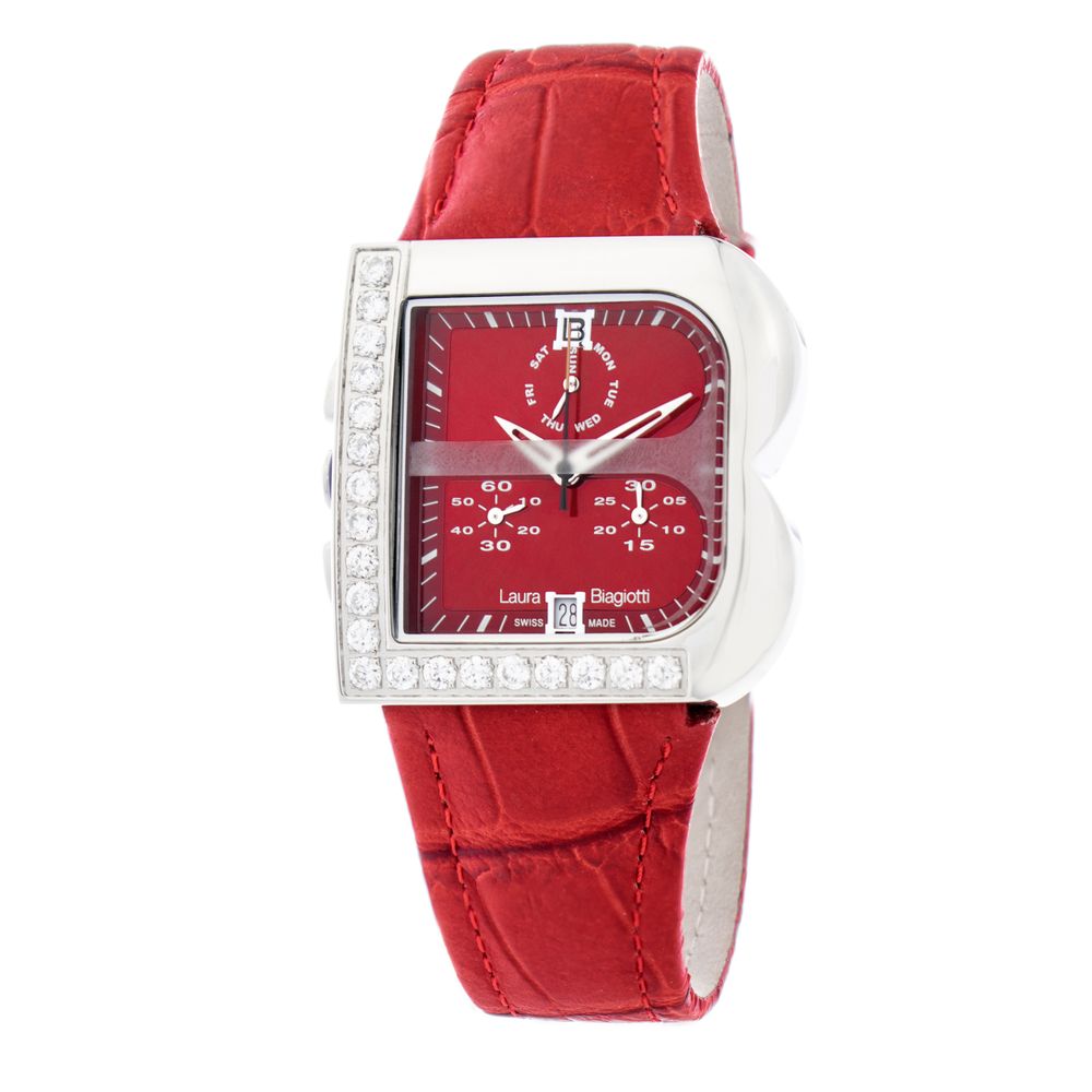 Multicolor Leather Dress Watch