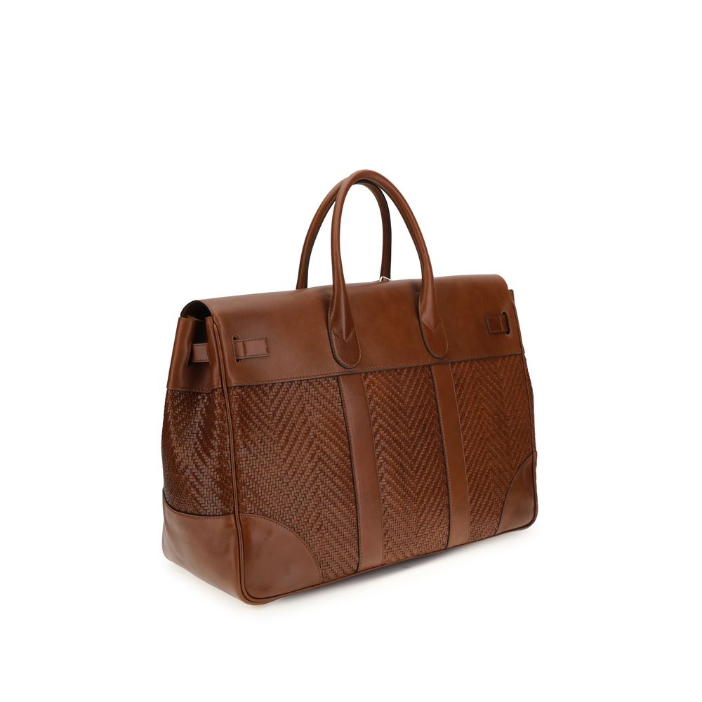 Brown Calf Leather Bos Taurus Backpack