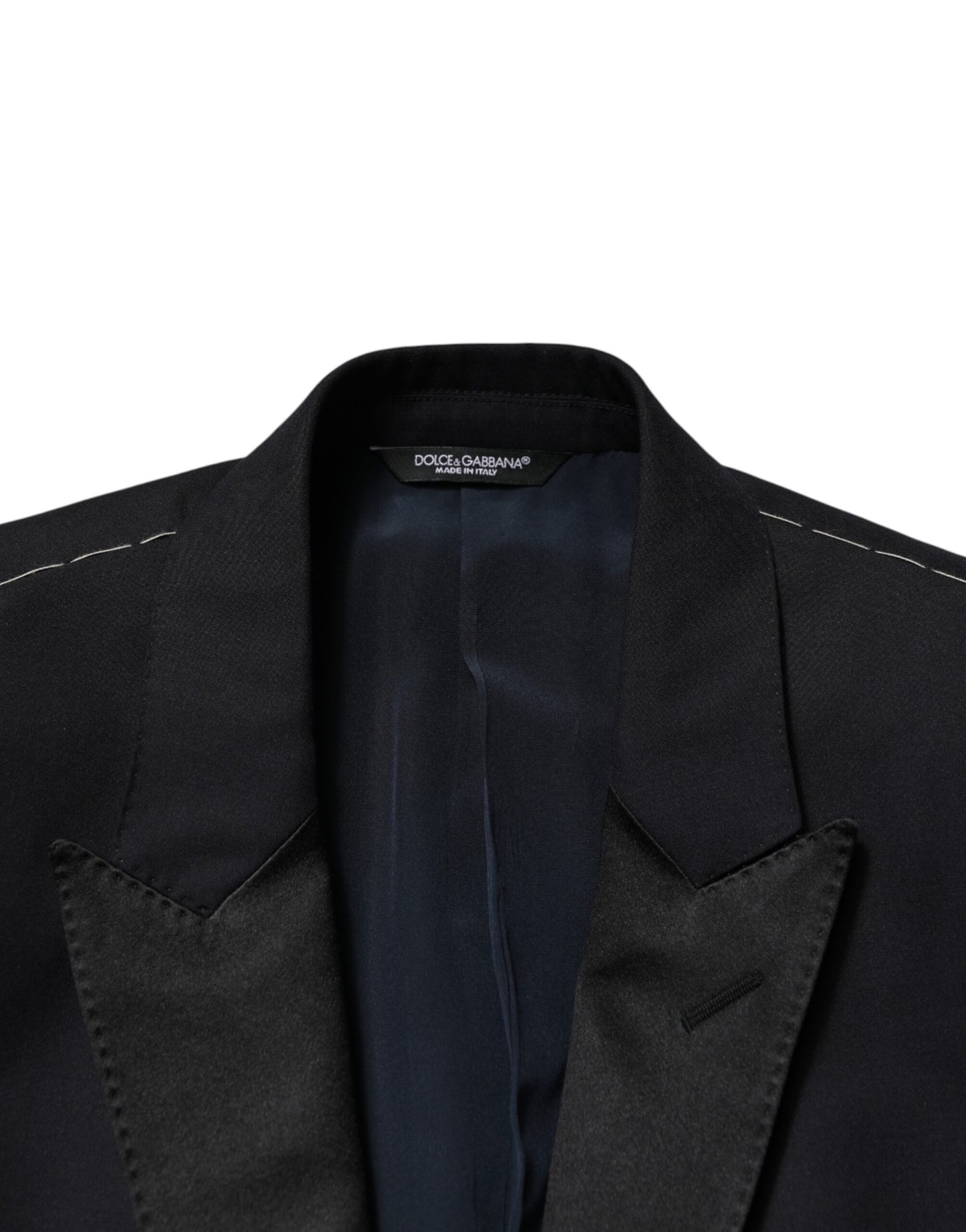 Black Wool Single Breasted 3 Piece Men Suit