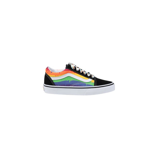 Black Fabric Low Top Sneakers