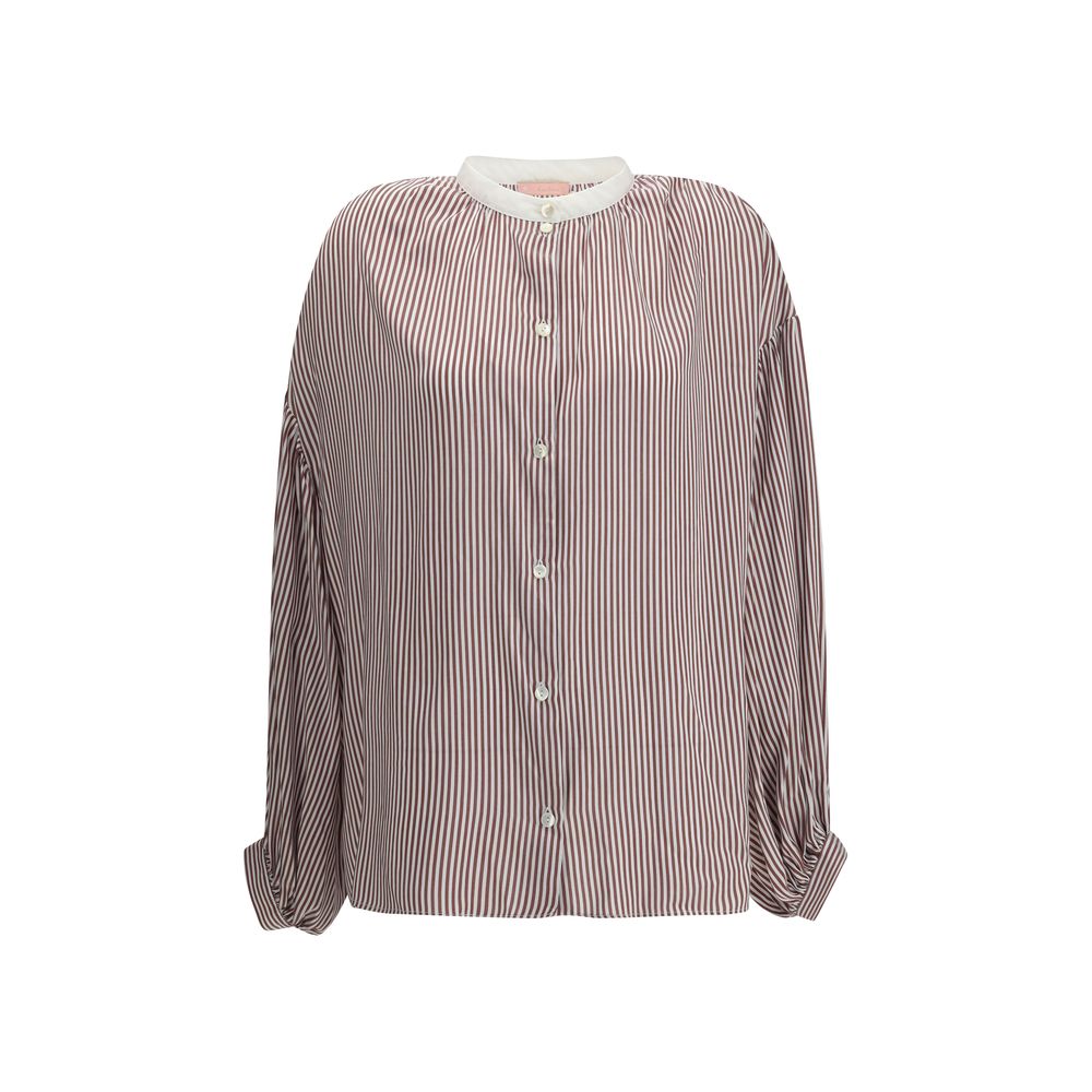 Bordeaux Viscose Pattern Shirt