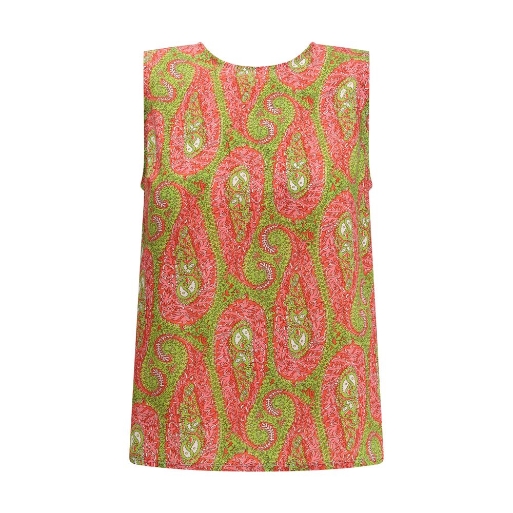Multicolor Polyester Tank Tops