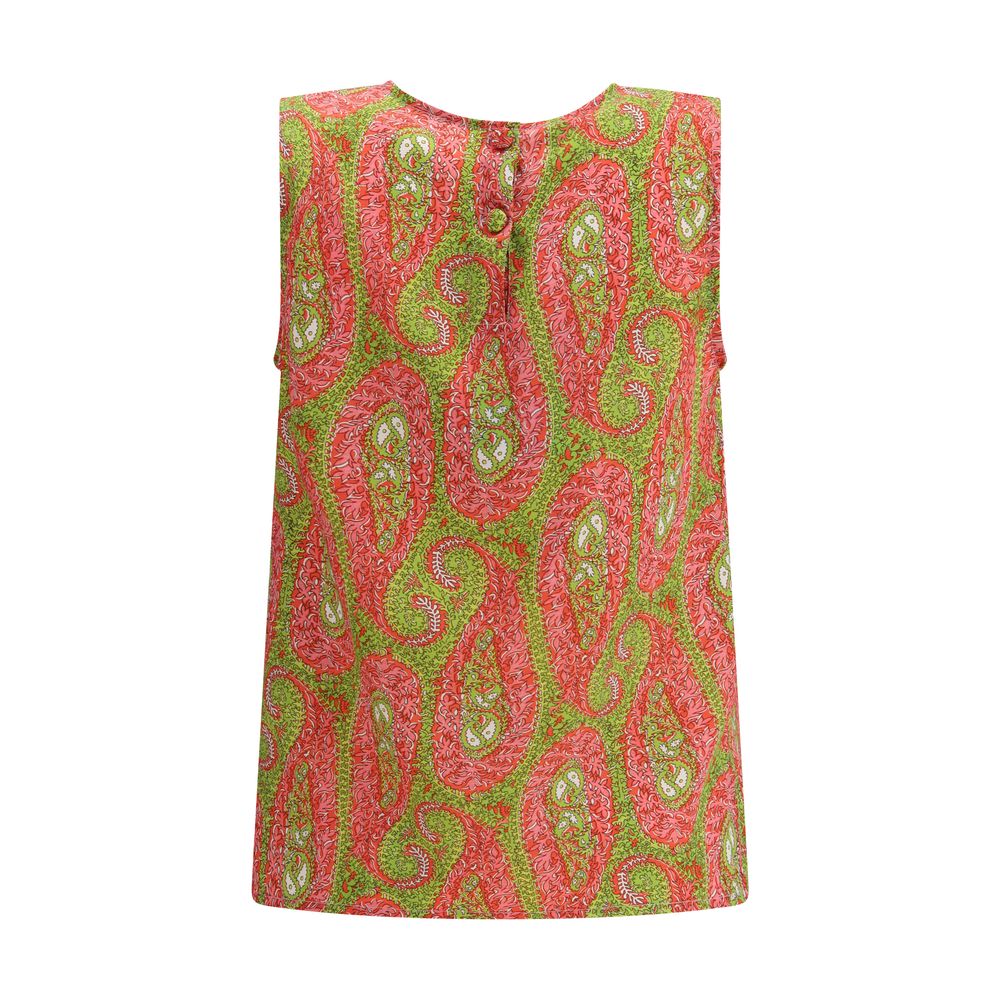 Multicolor Polyester Tank Tops