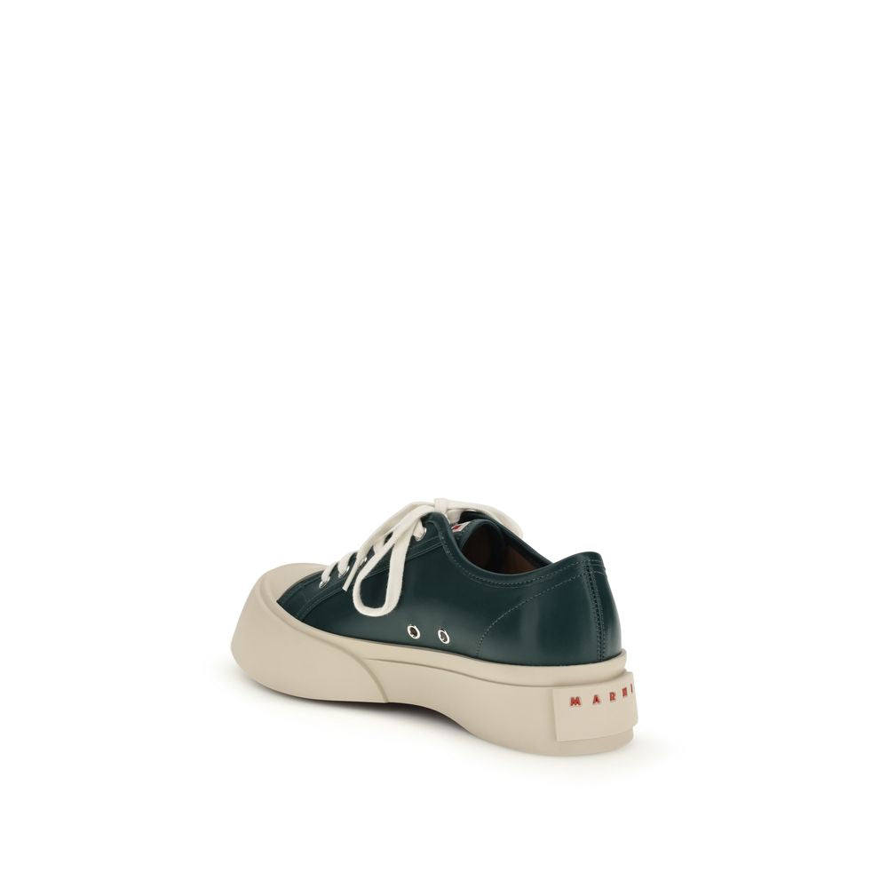 Black Napa Leather / Calf Bos Taurus Chunky Sneakers