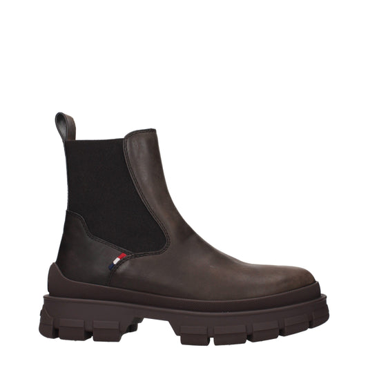 Brown Leather Ankle Boots