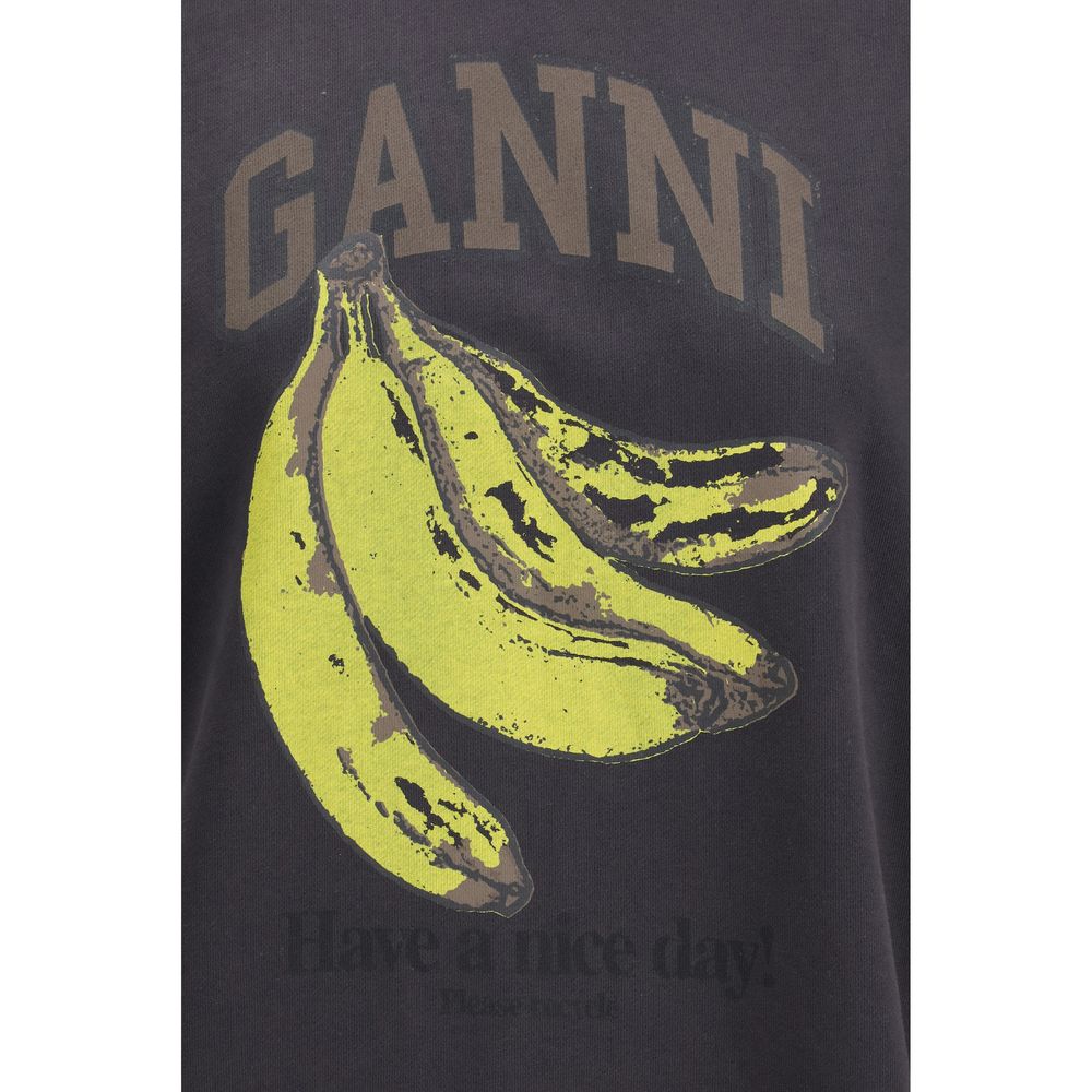 Black Cotton Sweatshirt