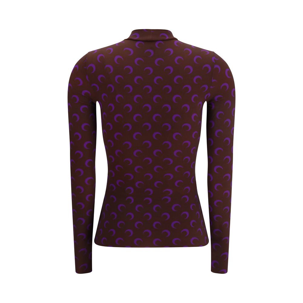 Brown Polyamide Top